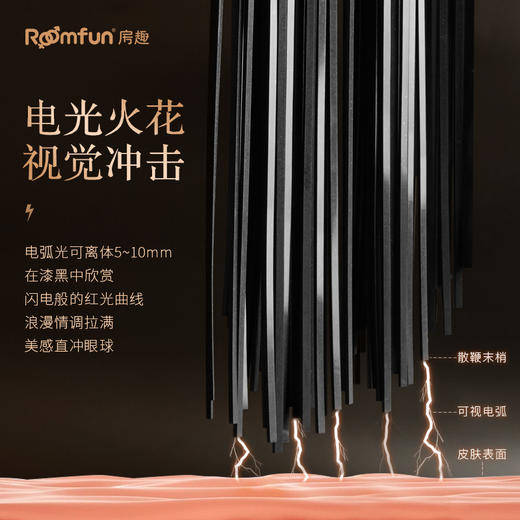 roomfun房趣 电散鞭 电滋棒下体调教男刑奴重度女用重口味情趣用品SM性道具 商品图9