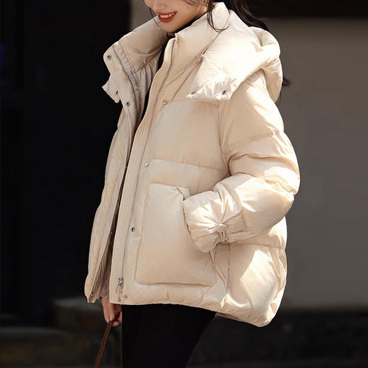 裁缝学苑AS393可拆卸连帽泡芙羽绒服纸样面包服打版裁剪样板 商品图1