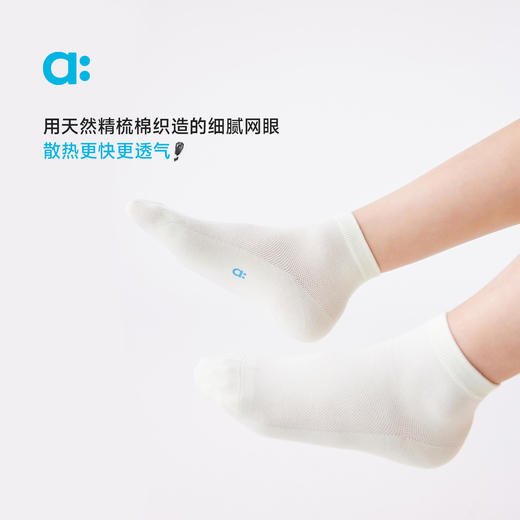 幼岚【经典网眼袜】儿童袜子女童男童25春季新款经典透气耐磨耐穿网眼袜 商品图1