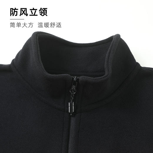 拓路者秋冬季摇粒绒外套男双面绒抓绒衣加厚冲锋衣内胆保暖开衫 商品图5