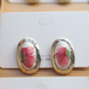 复古uv胶押花耳环 商品缩略图1