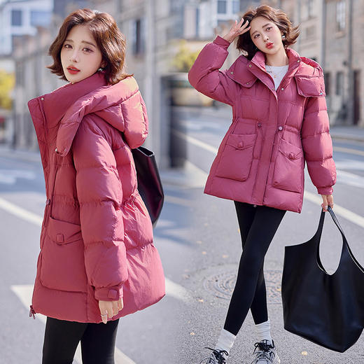 时尚气质连帽，白鸭绒外套羽绒服HSYL2876 商品图0