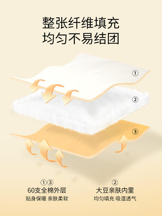 佳丽斯大豆纤维被子全棉a类单人春秋被冬被加厚保暖被芯四季通用 商品图4