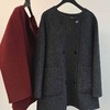 顺丰包邮34204洛诗琳秋冬高级感韩版围巾款澳毛混纺毛呢外套0612 商品缩略图4