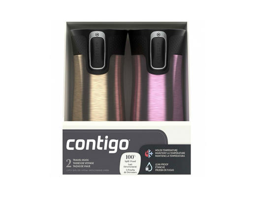 美国特价350元/2只装🉐🉐包税包邮到手🔥🔥Contigo康迪克 保冷保温杯防漏旅行水杯 473ml*2只装 商品图1