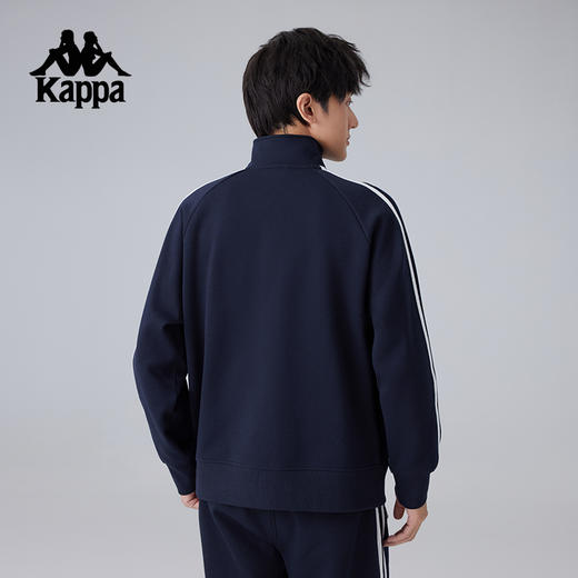 Kappa卡帕背靠背2025新款春季运动外套男款针织开衫卫衣休闲上衣K0F12WK02 商品图3