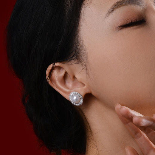 Manreya玛芮雅套装“白日梦境”珍珠三件套耳钉套装戒指耳环套装女气质新款 商品图6