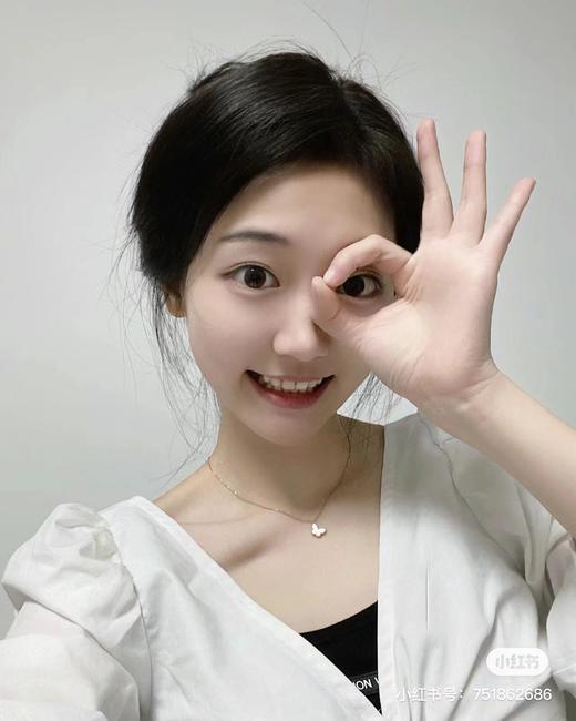 D010230超可爱 简约设计风格天然白贝母蝴蝶项链 商品图8