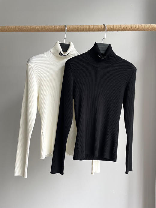 13-1巴黎家 管网8K+ 渠道圆正 超弹高领 针织打底衫 叠穿衬衫炒鸡美 商品图0