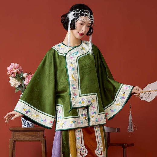 春季新款香云纱桑蚕丝刺绣中式上衣外套L241922 商品图0