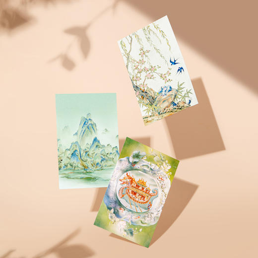 【故宫文具】紫禁华彩故宫明信片手绘新年高级感卡片贺卡文创礼物 商品图2
