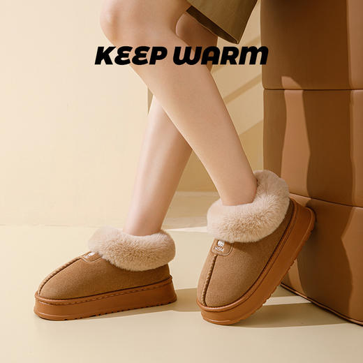 【YW】无忧购新款棉拖鞋冬季外穿高帮加绒保暖居家棉鞋拖鞋（截单后3-5天发货) 商品图2