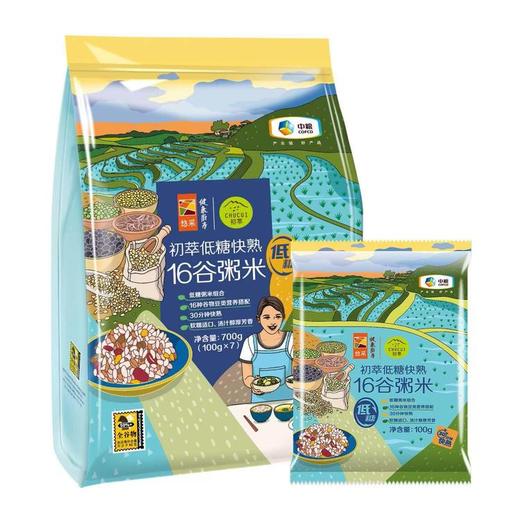 中粮初萃低糖快熟16谷粥米700g 商品图10