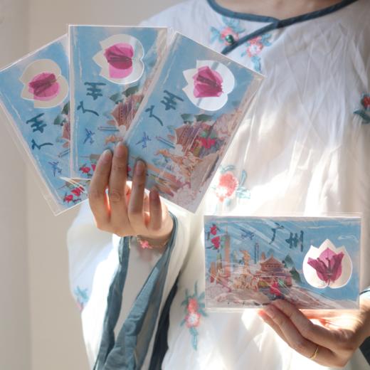 广州三角梅押花明信片 商品图0