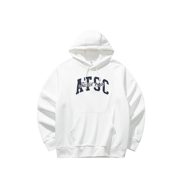 安踏加绒连帽卫衣男冬季新款字母印花休闲长袖运动上衣152448731N