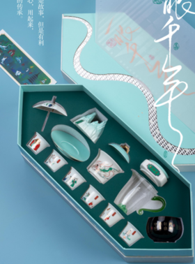 一眼千年盖碗套组