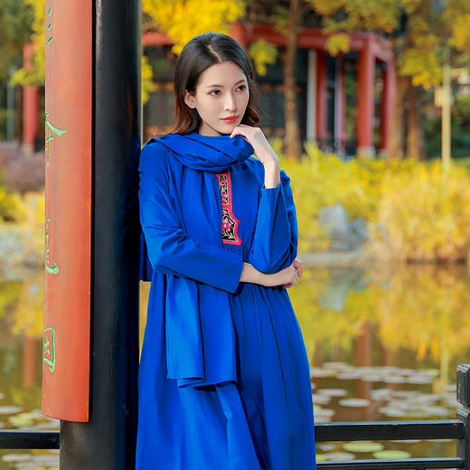 【镇店之宝】青山在盘扣廓形连衣裙  | 杨丽萍老师经典款 | 无袖长袖现货  商品图1