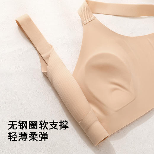 F1-【A-D杯无痕】【反重力提拉 聚拢防下垂】显瘦收副乳薄款女士内衣文胸  丁香软玉/花满月朦 商品图8