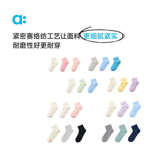 幼岚【经典网眼袜】儿童袜子女童男童25春季新款经典透气耐磨耐穿网眼袜 商品图2