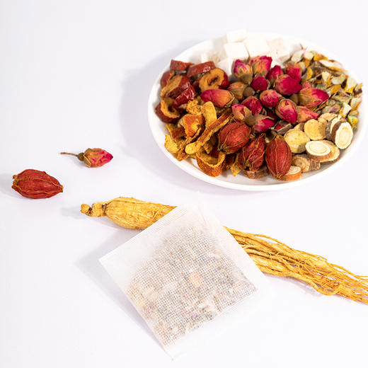 张太和 蒲公英人参石斛玫瑰结节茶100g 商品图5