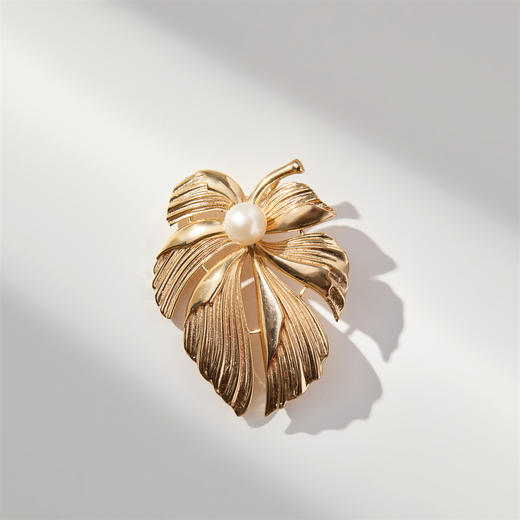 pearl moments珍刻  枫叶珍珠胸针 商品图5