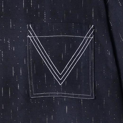 T2201早春新款时尚个性韩版虚线亮闪圆领长袖T恤百搭情侣小众设计上衣 商品图3