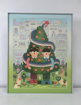 戴大山《蛇年版画》版画