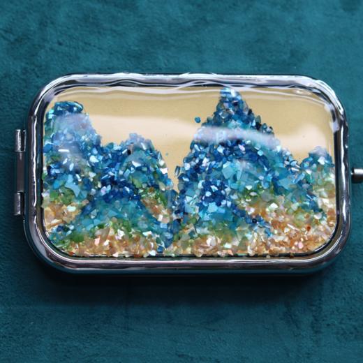 “千里江山”手作螺钿镜子 商品图0