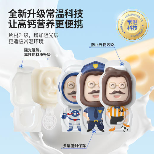 【奶酪博士】≥55%干酪添加量高钙奶酪棒90g(原味/草莓味/白桃味/青提味) *10袋 常温便携 营养伴侣 商品图2