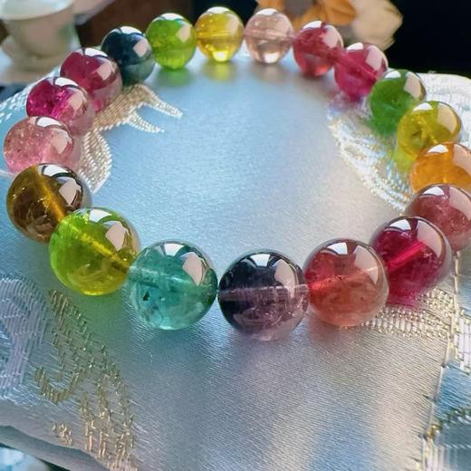 10mm-11mm单圈彩虹碧玺手串 商品图1