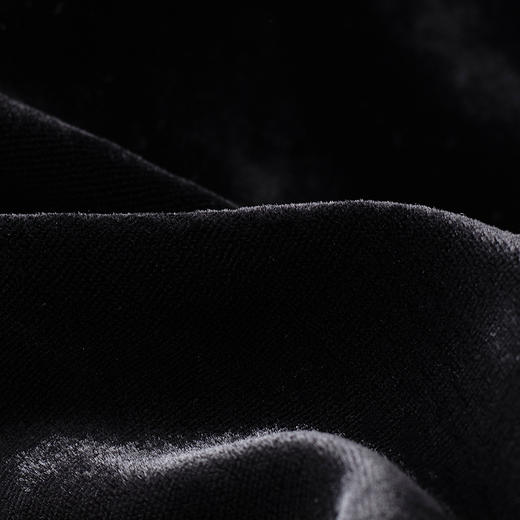 【林栖设计小店】真丝丝绒衬衣紫黑色复古修身显瘦2025春季新品长袖上衣女1951021-1951021B 商品图11