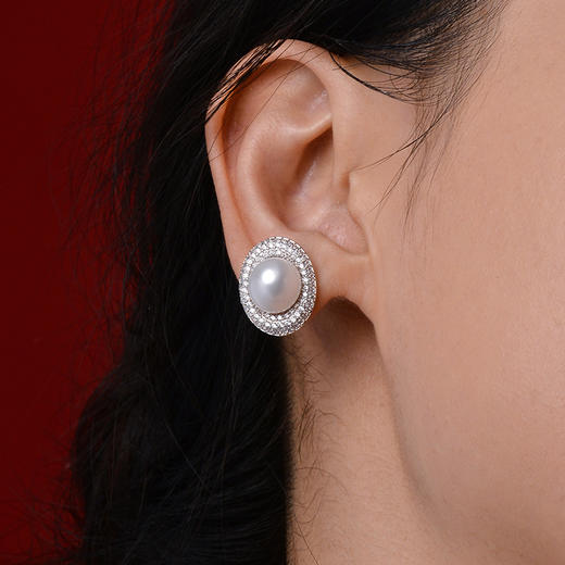 Manreya玛芮雅套装“白日梦境”珍珠三件套耳钉套装戒指耳环套装女气质新款 商品图7