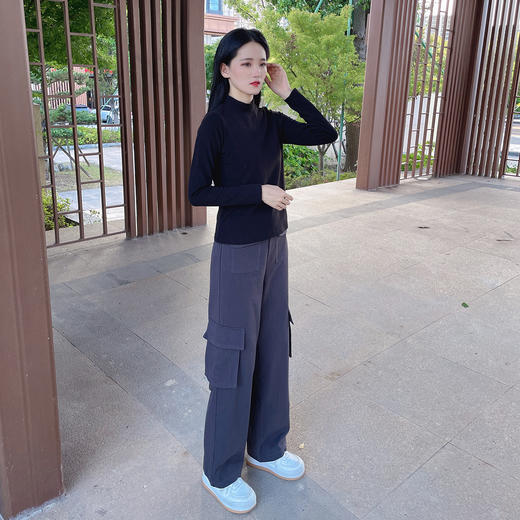 【79秒杀！】拓路者白色打底衫女秋冬圆领加绒加厚长袖t恤摇粒绒内搭上衣 商品图5