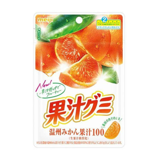 明治 橘子味果汁软糖 54g/包 商品图0