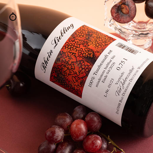 企鹅市集|德国四季酒庄 莱茵恋曲·无醇红葡萄汁750ml 0酒精轻负担 浓郁玫瑰花果香 人气爆款 商品图5