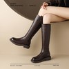 ZHR则则甜酷洋气长筒靴加绒保暖长靴2024秋冬新款百搭厚底骑士靴 商品缩略图9