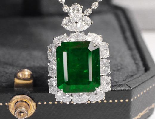 7.16ct刻面祖母绿戒指吊坠 商品图0