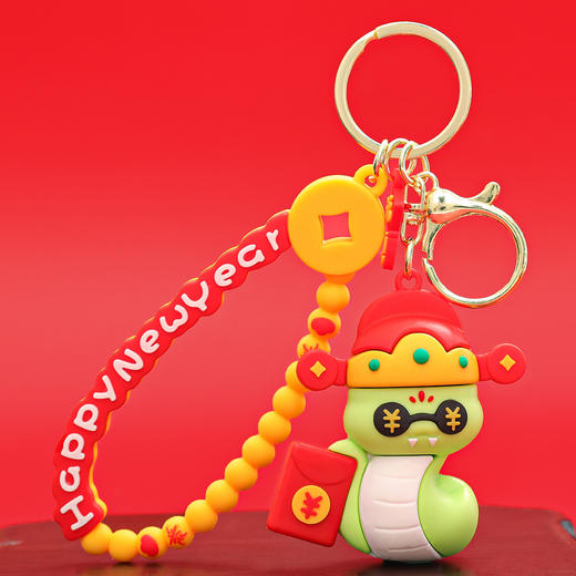 【新年限定❗️新款国潮钥匙扣】金马迎春，财气福气运气蹭蹭涨，既是挂件也是小摆件！马年小礼品新年生肖马高级精致节日礼物链 商品图5