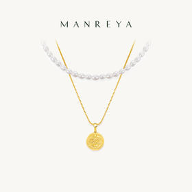 Manreya玛芮雅“蛇来运转”淡水珍珠双层项链