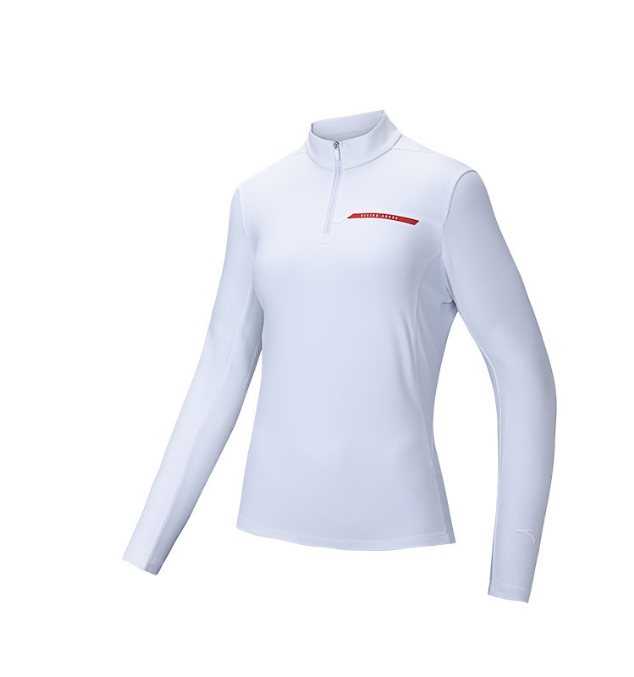 安踏半拉链长袖女冬季新款修身加绒打底衫运动内搭上衣162447402N