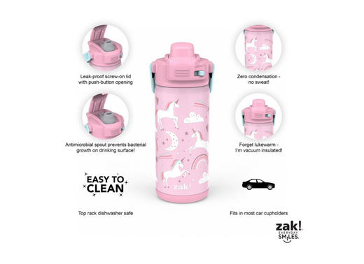 换新包装啦🔥颜值爆表的水杯！298元/2个装直邮到手🉐️ Zak Designs儿童吸管不锈钢保温杯2只*414ml 商品图3