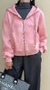 带帽小字母加绒拉链卫衣外套 9523010036 商品缩略图2