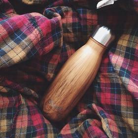 【Swell美国进口木纹保温杯】经典柚木木纹保温杯水壶高颜值保冷杯随手杯男女生便携宽口