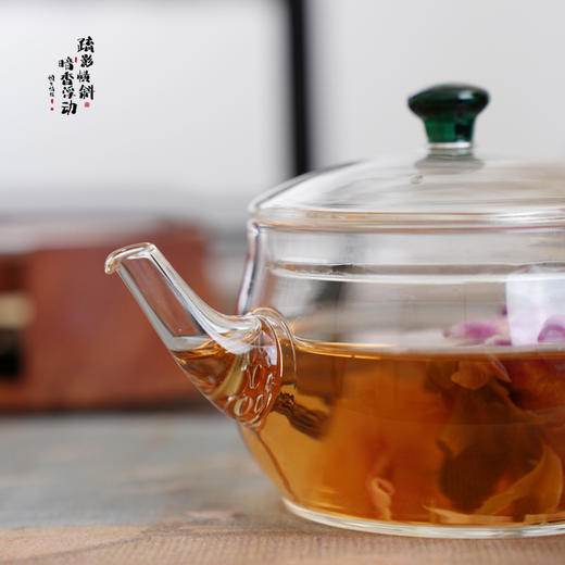 暗香疏影/淑仪侧把壶耐热高硼硅过滤一体玻璃泡茶壶小茶壶家用 商品图2