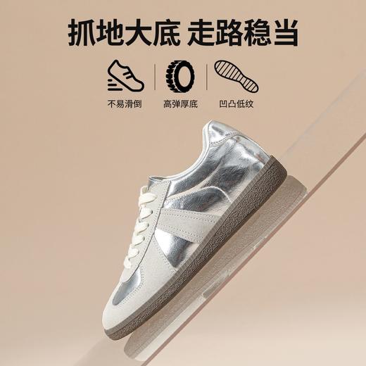 ZHR则则复古增高德训鞋女春季新款透气软底休闲鞋耐磨防滑板鞋女 商品图4