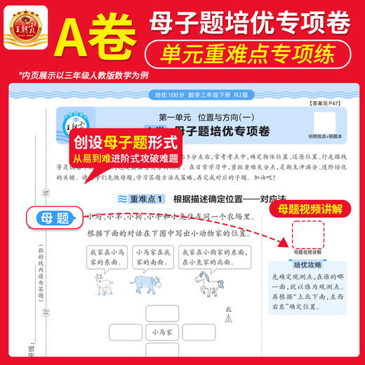 2025春培优100分1-6年级(下册)语文/数学/英语版本任选 商品图2