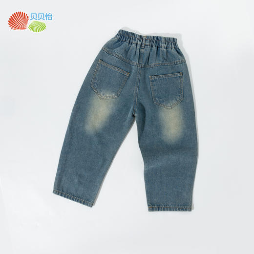 ZB1EK011贝贝怡童装男童牛仔裤男大童2024新款秋冬款裤子儿童长裤秋装 商品图3