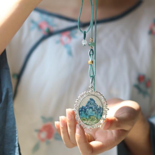 把“千里江山”带身上系列手作螺钿项链挂饰 商品图1