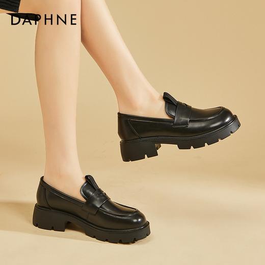 达芙妮 厚底英伦风乐福鞋  4023101010 商品图4