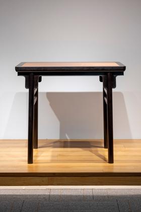 红桥红  家具严选  缅甸花梨（大果紫檀）【嵌紫光檀 88拍卖款刀牙小条案 加厚】